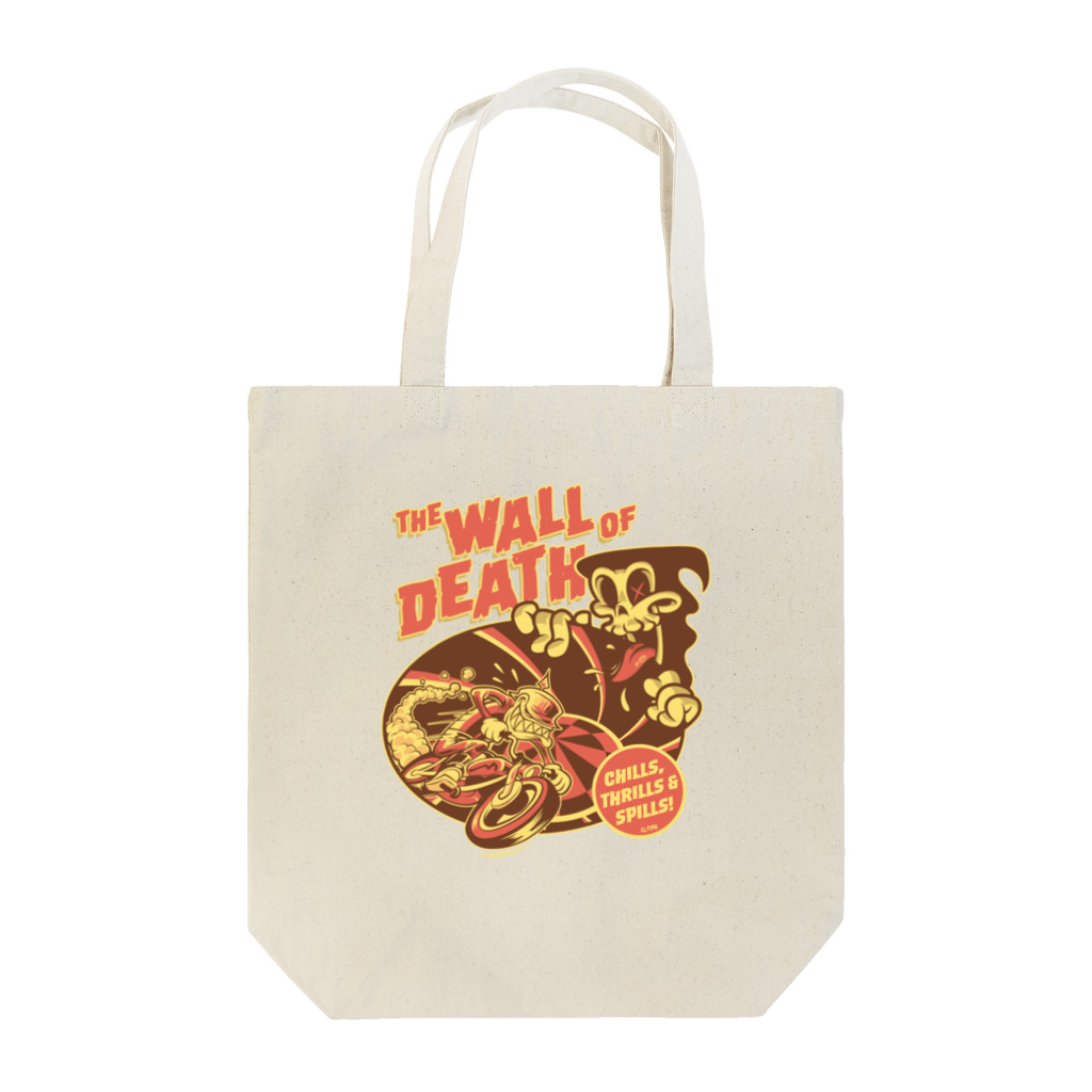 El Pinoのthe Wall of Death : Brown / Orange  トートバッグ