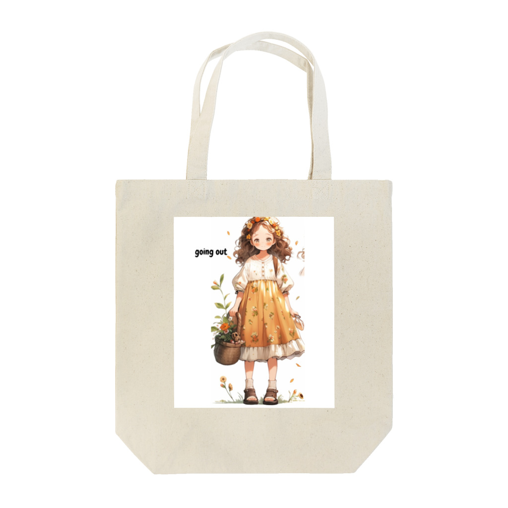 piyotanpiのgoing out girl Tote Bag