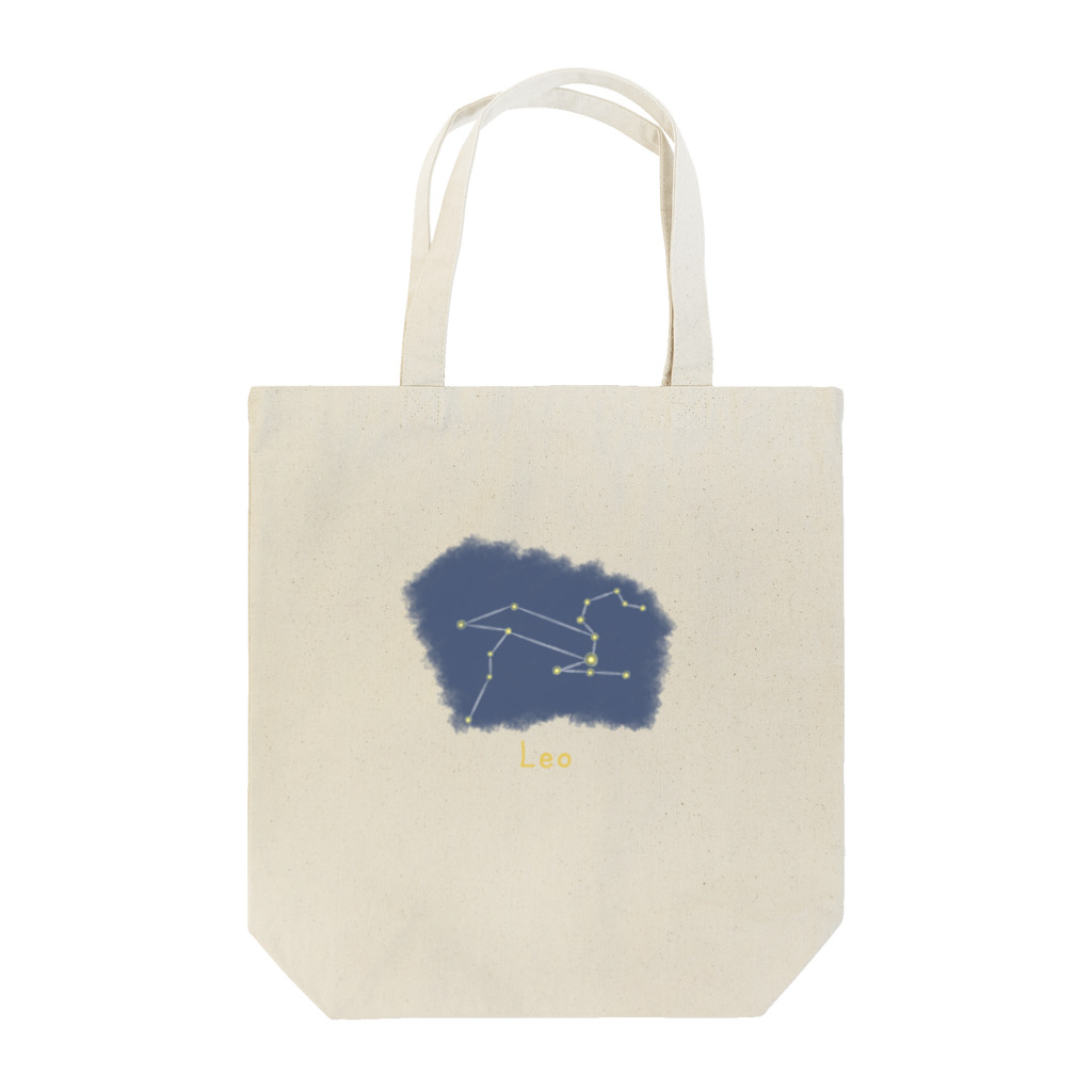 iso_Illustの光る夜空の星座・獅子座 Tote Bag