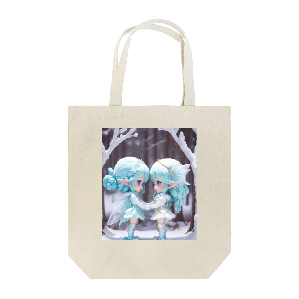 Mars Model Agencyのいつも一緒だよ　氷の妖精たち Tote Bag