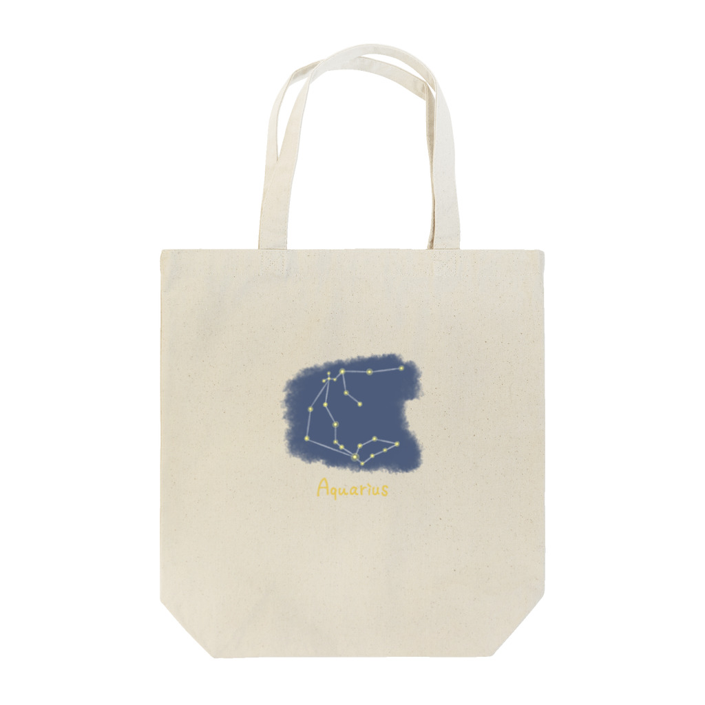 iso_Illustの光る夜空の星座・水瓶座 Tote Bag