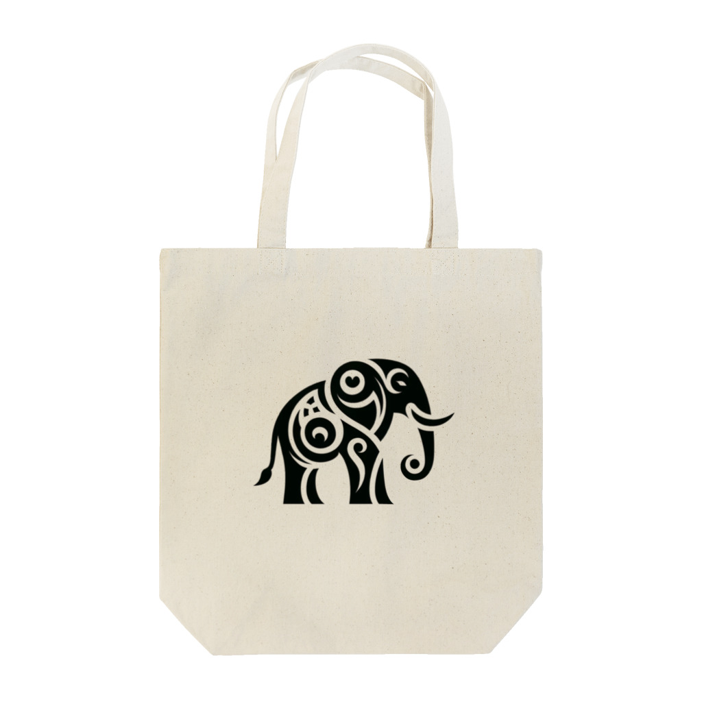 Nk-shopのElephant Tribal Tote Bag