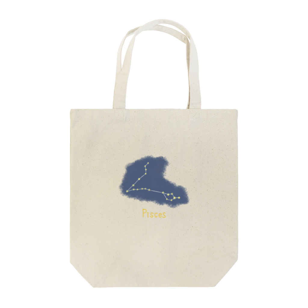 iso_Illustの光る夜空の星座・魚座 Tote Bag