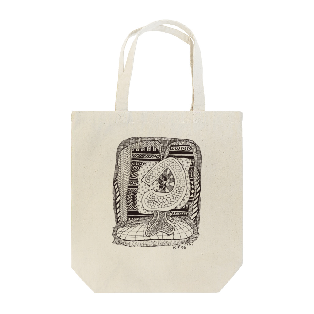 fDESIGNのkw_02b_縄文 Tote Bag