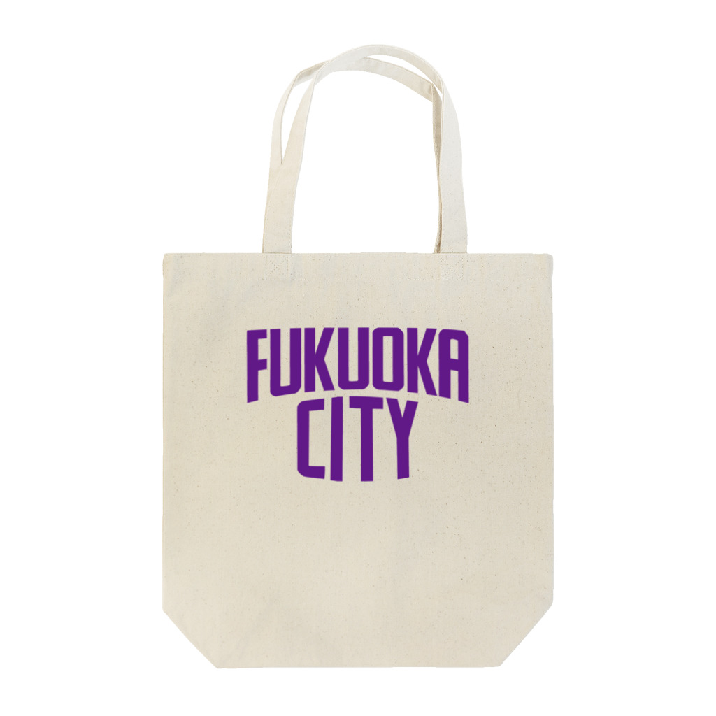 福岡Tシャツ通販サイトの福岡シティTシャツ（パープルロゴ） Tote Bag