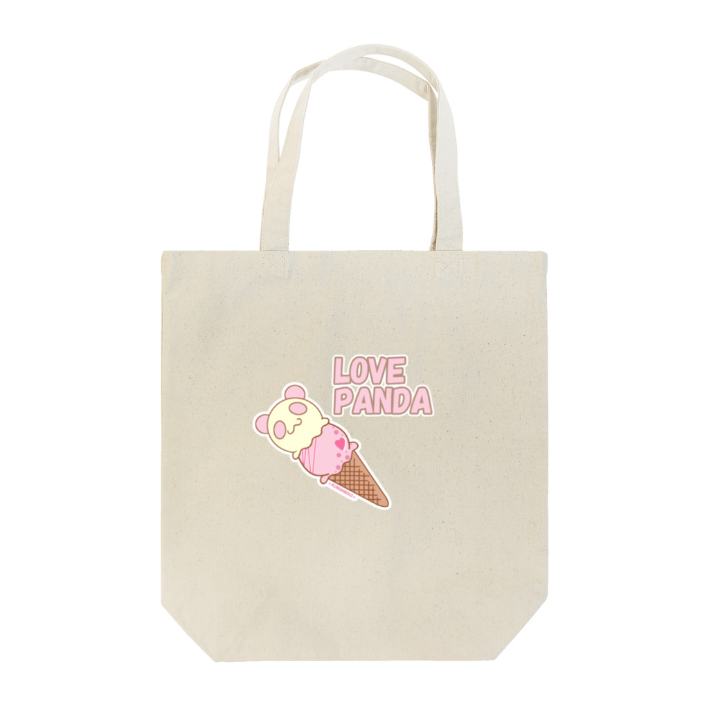 ＊ちま＊@熊猫工房。の苺ミルクパンダ Tote Bag