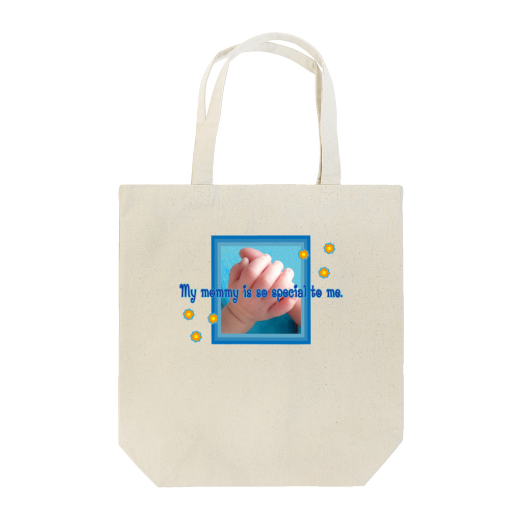 フォーヴァのMy mommy is so special to me.-happy baby hands-ハッピーベイビーハンズ-  Tote Bag