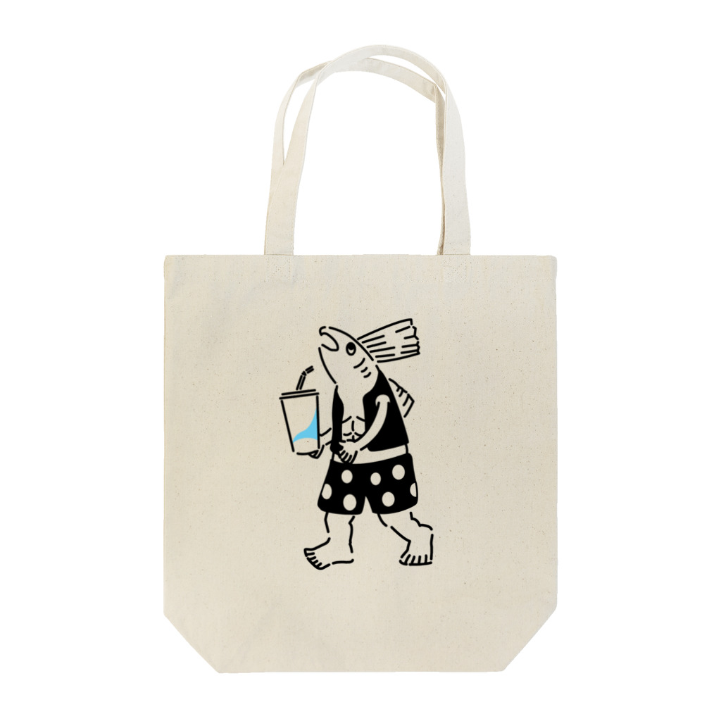 SHAKE屋の鮭SHAKEホワイト Tote Bag