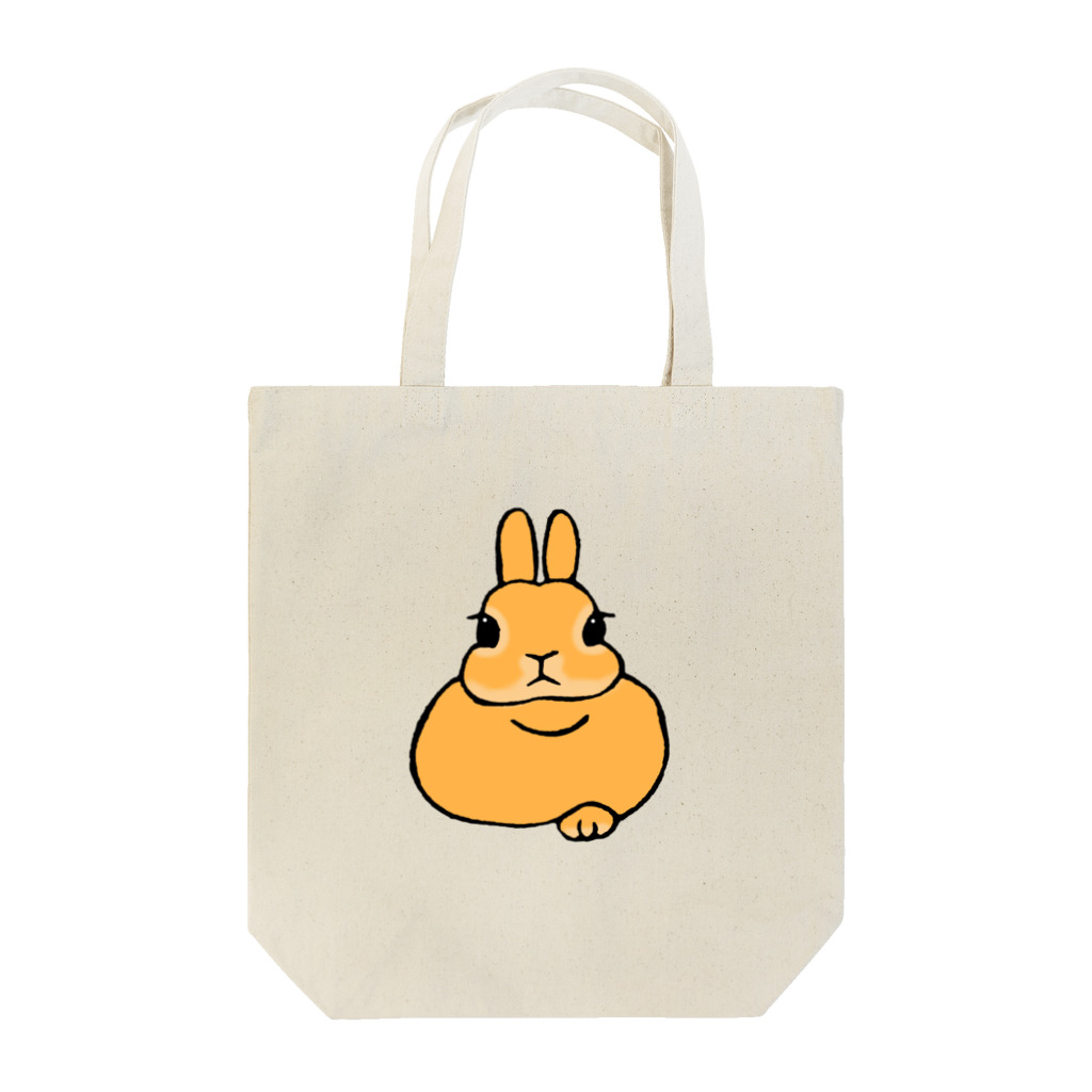 OKDM SHOPのおててはみ出しうさぎ Tote Bag