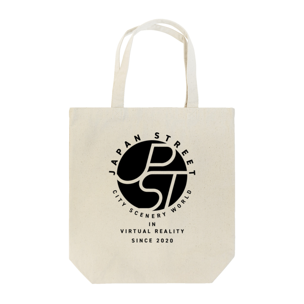 QUAYSIDESのJapan Street in VR / Black Tote Bag