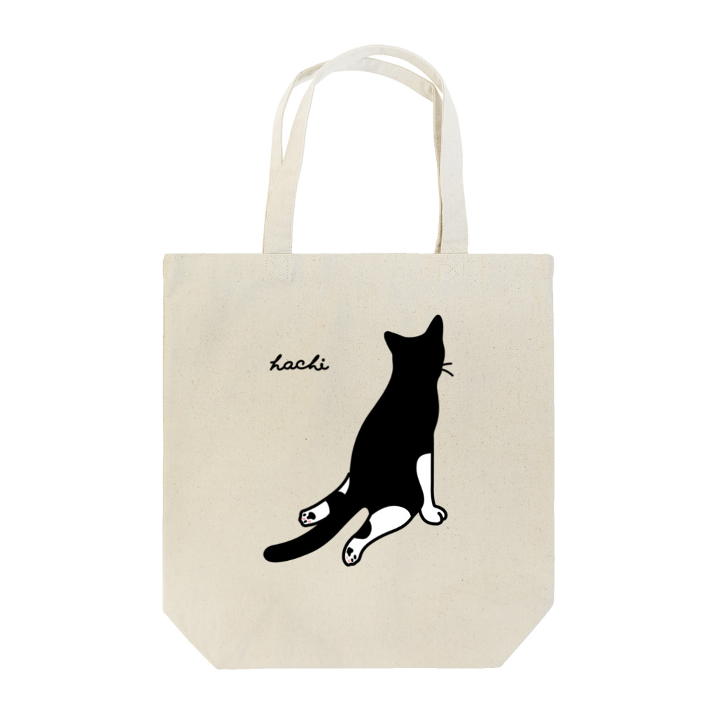 ハチワレ猫　ハチのお店のハチワレ猫　ハチ Big 背面 ver. Tote Bag