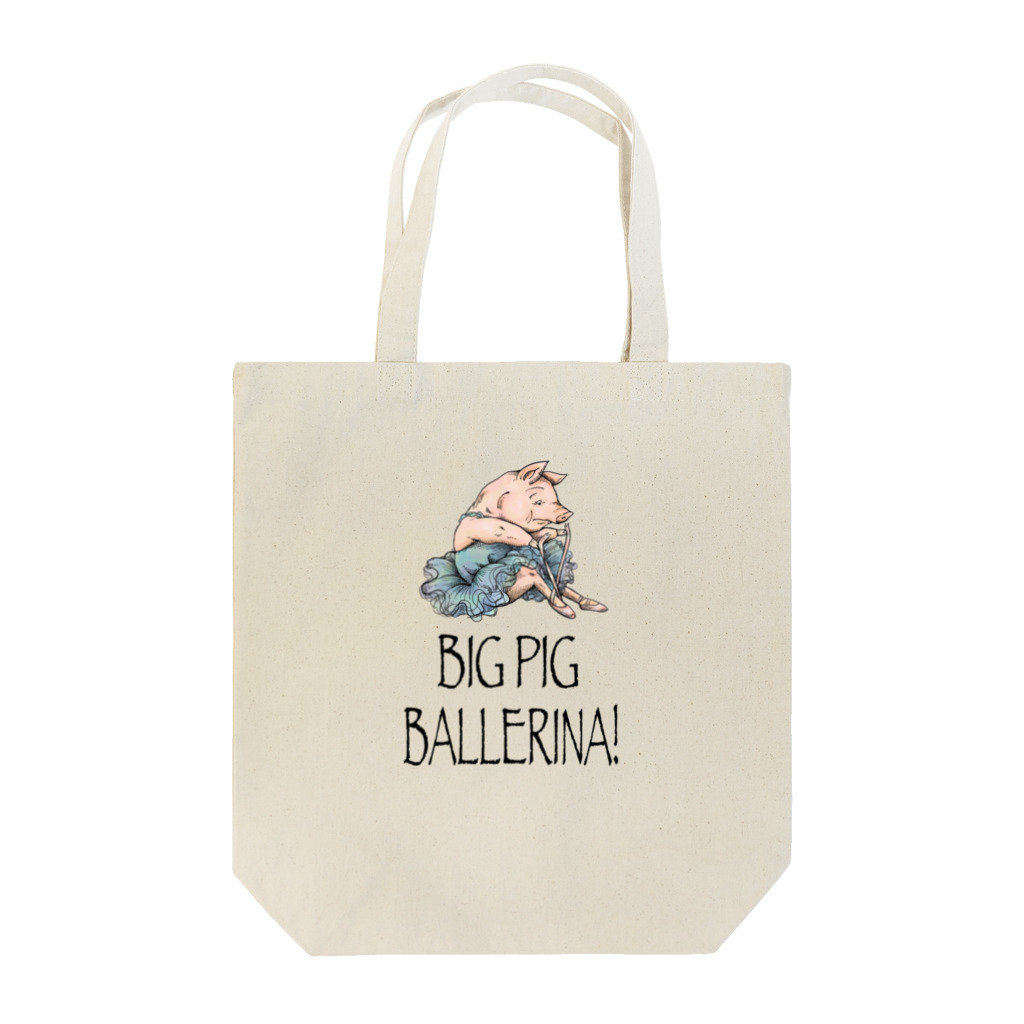 atelier✳︎miraのBIG PIG BALLERINA! トートバッグ