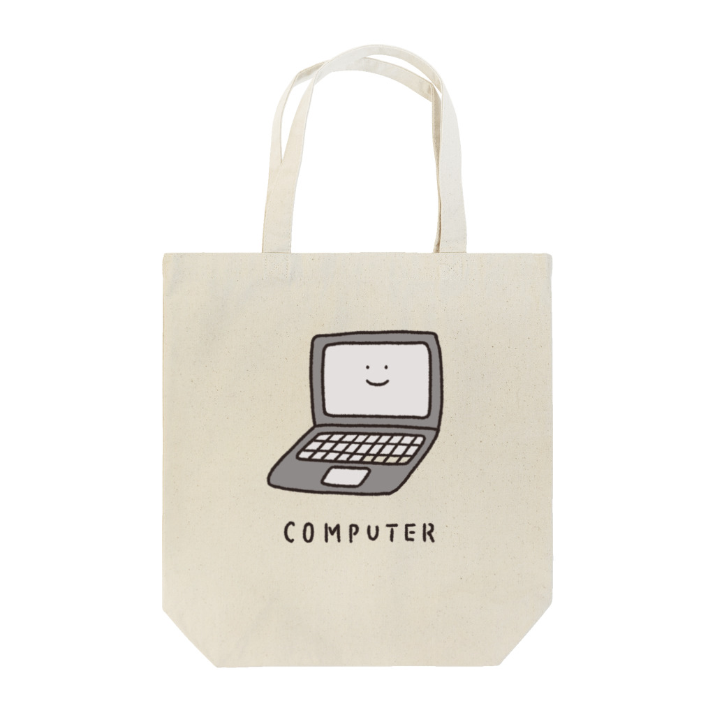 ぼんやり商会 SUZURI店のパソコンさん（こども） Tote Bag