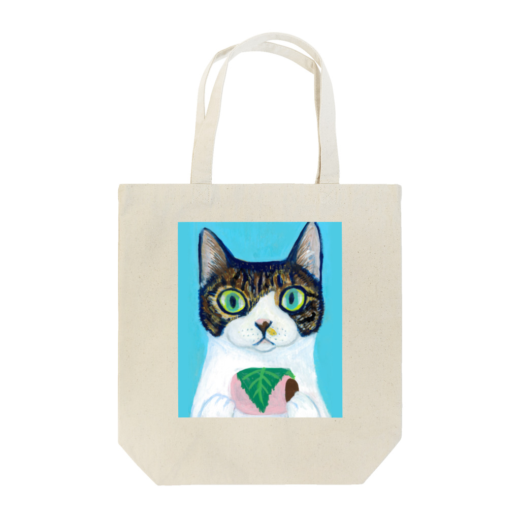 のっぴきならない。ラインスタンプ発売中ののっぴきならない/保護猫モッチー Tote Bag