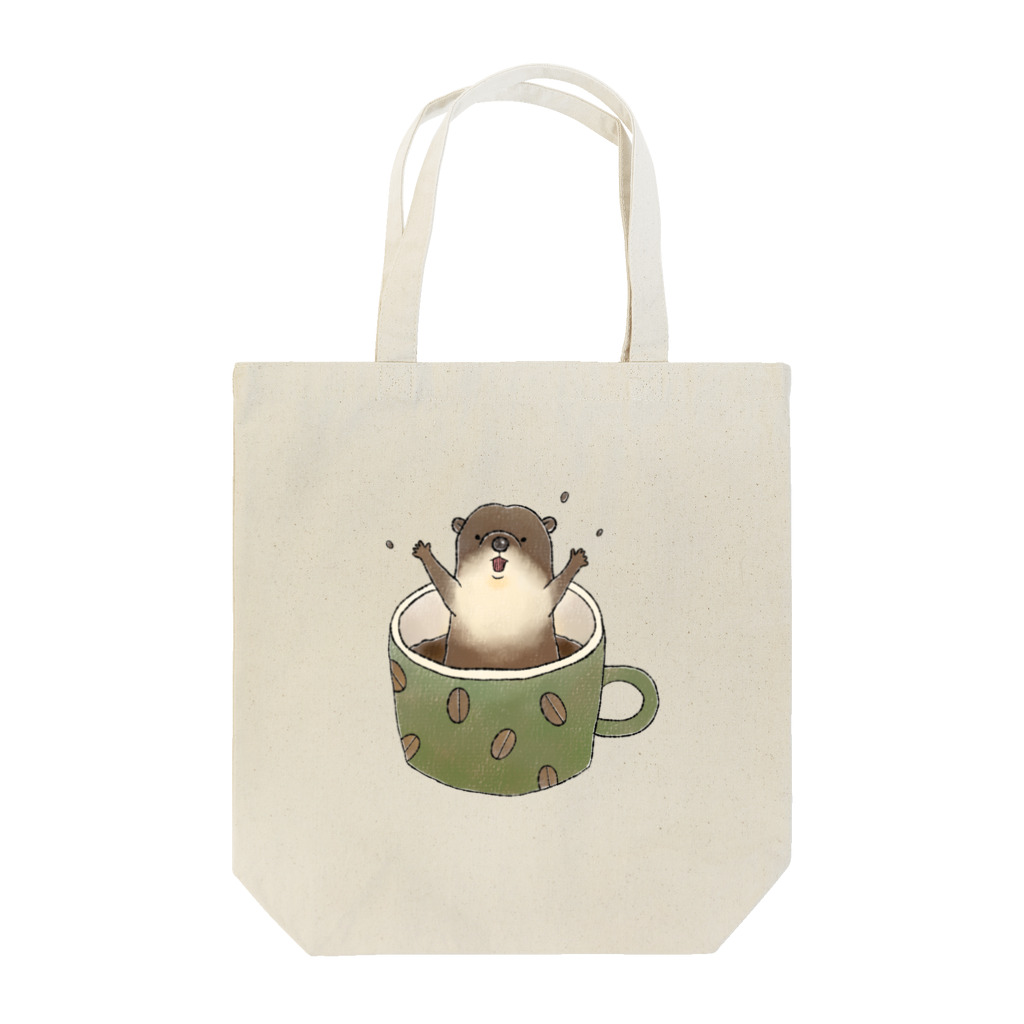 くまこのかわうそくんとコーヒー Tote Bag