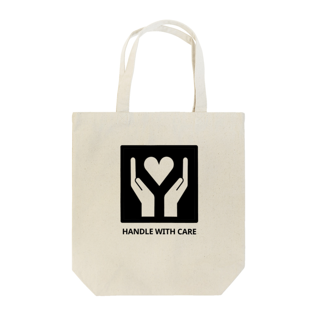 さばのかんづめ。の心取扱注意*黒背景 Tote Bag