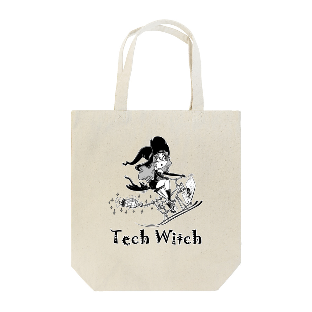 nidan-illustrationの“Tech Witch” トートバッグ