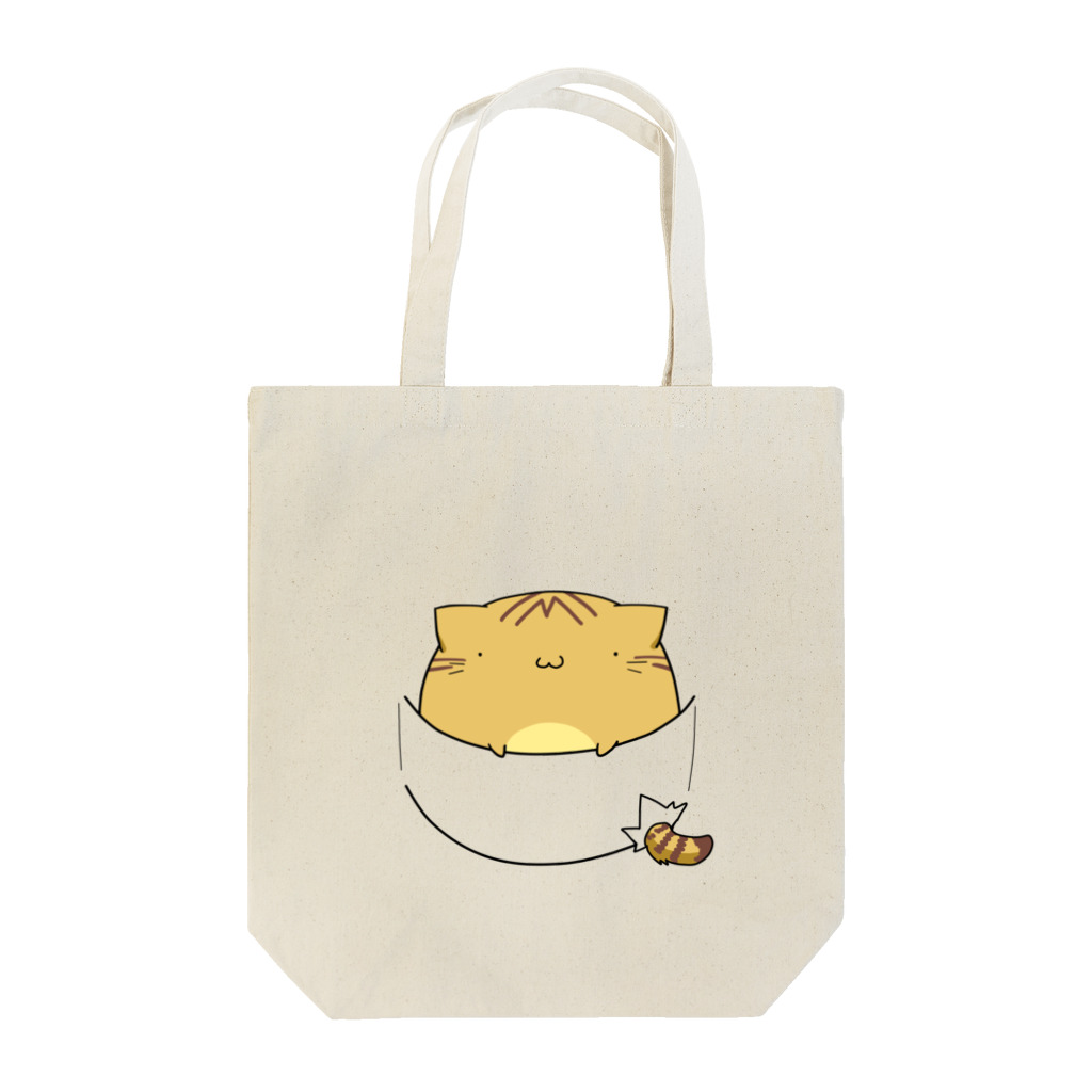 辛口ムースのポケットinちぃねこ Tote Bag