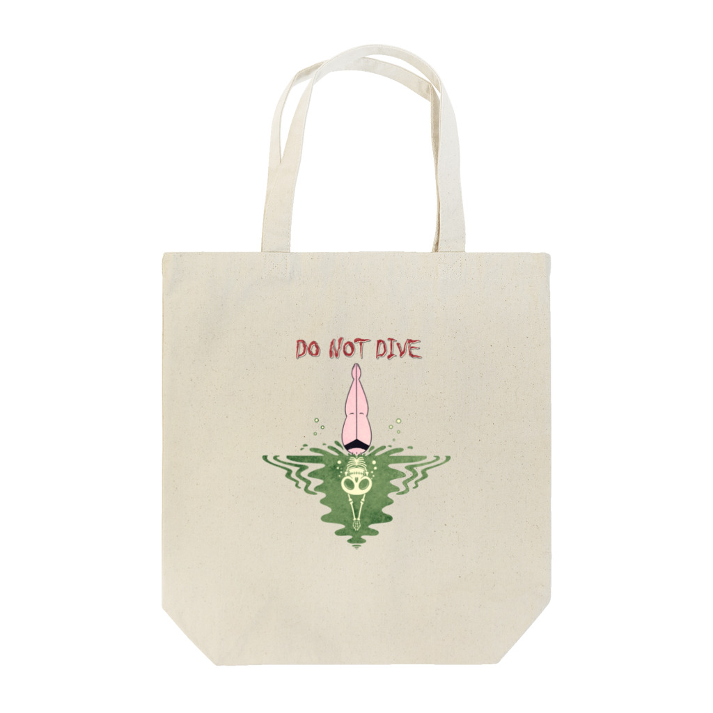 nidan-illustrationの"DO NOT DIVE" Tote Bag
