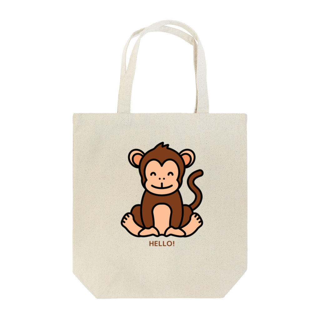 LoveAnimalのHELLO MONKEY トートバッグ