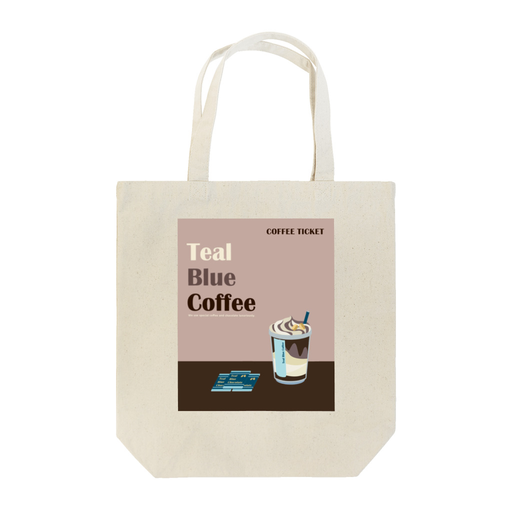 Teal Blue CoffeeのCoffee frappe Tote Bag