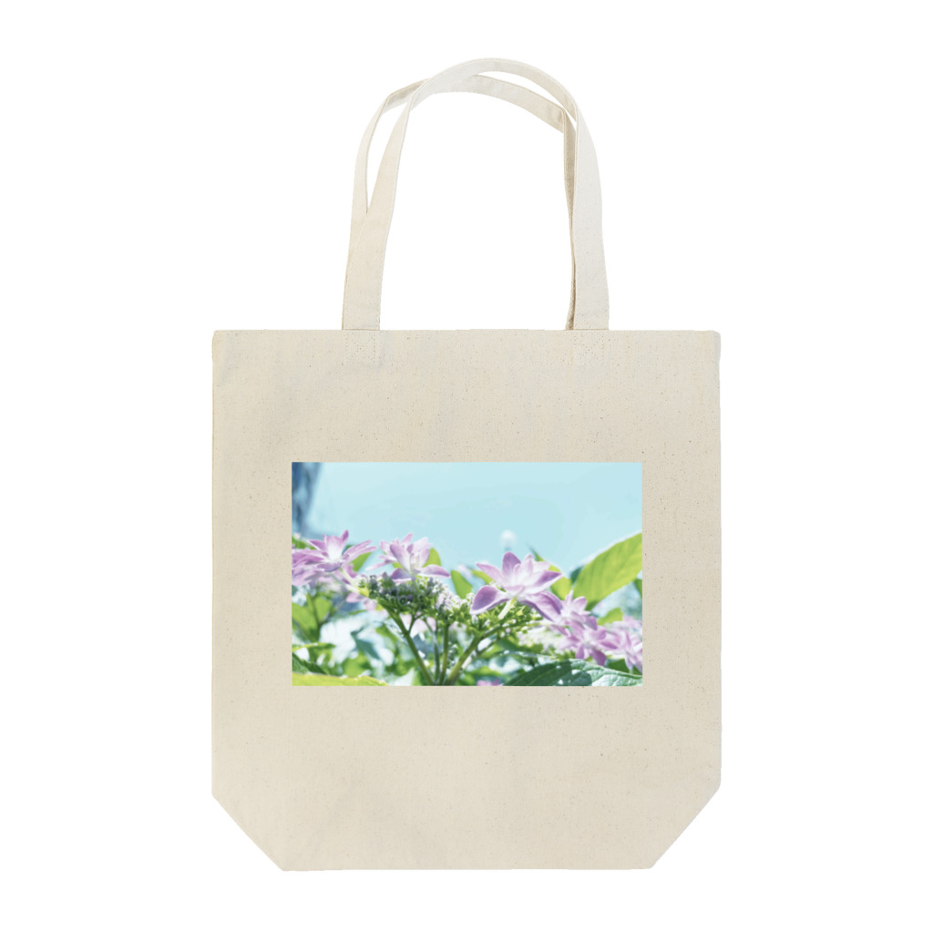 花のある生活のピンク色のガクアジサイ Tote Bag