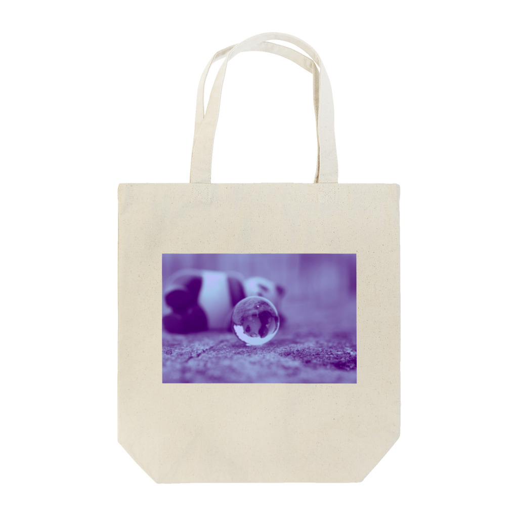 あきぱんぱんのビー玉パンダ(ライトパープル) Tote Bag