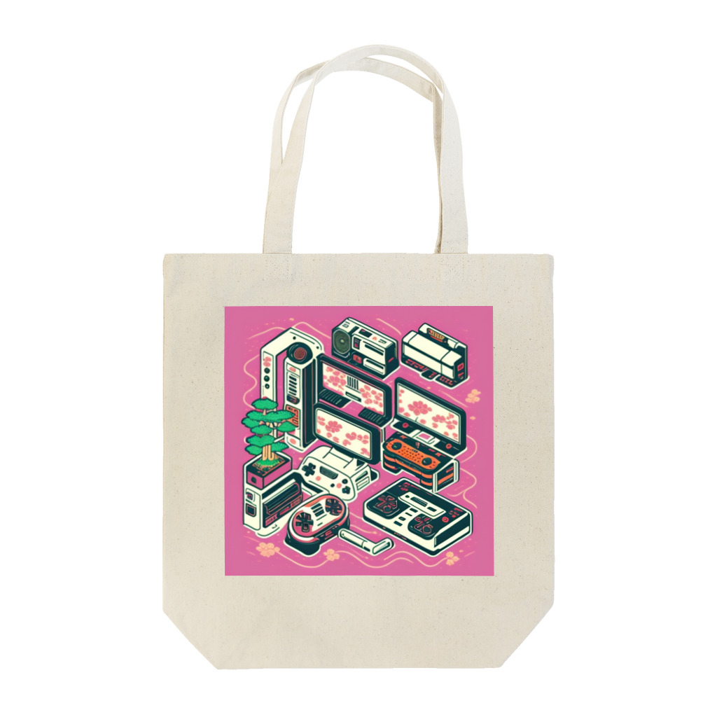 マッケンデジタルワールドのエモくてレトロなlofiアート【さくさ育成拡張ゲーム機】 Tote Bag