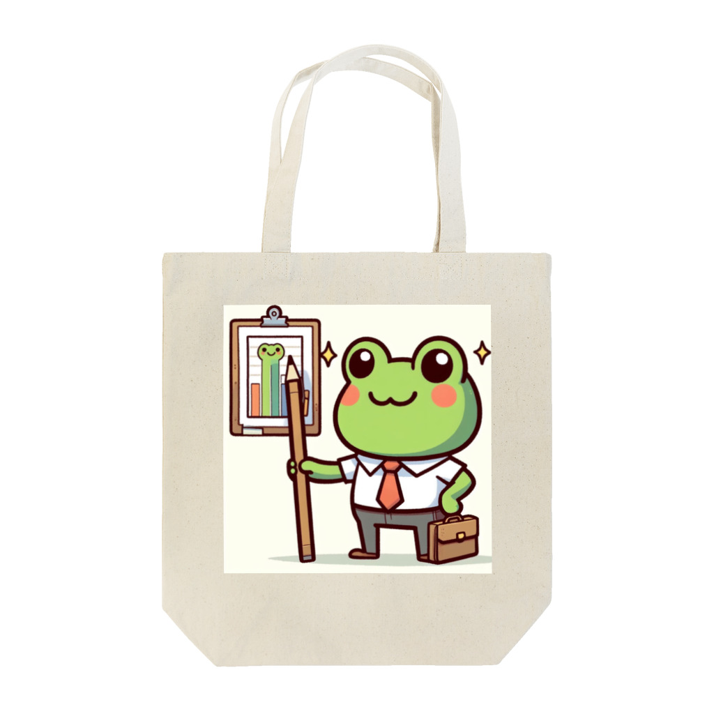 カエルグッズの営業カエル Tote Bag