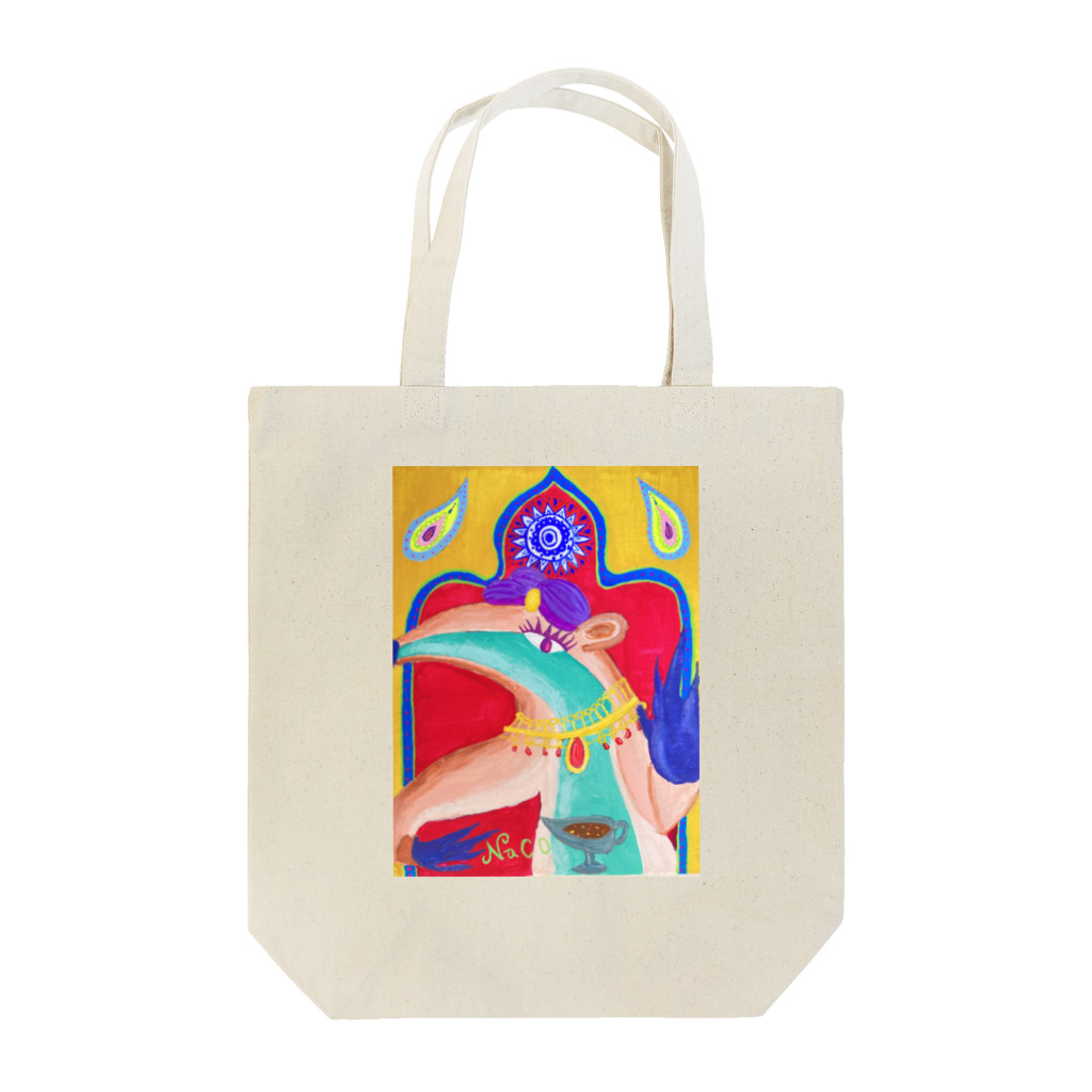 nacosuのアリクイ君わーるでぃ～　India Tote Bag