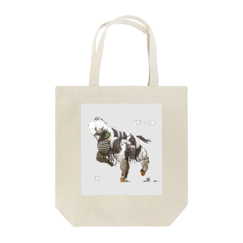 天地動転堂 SUZURI店のUNICORN Tote Bag