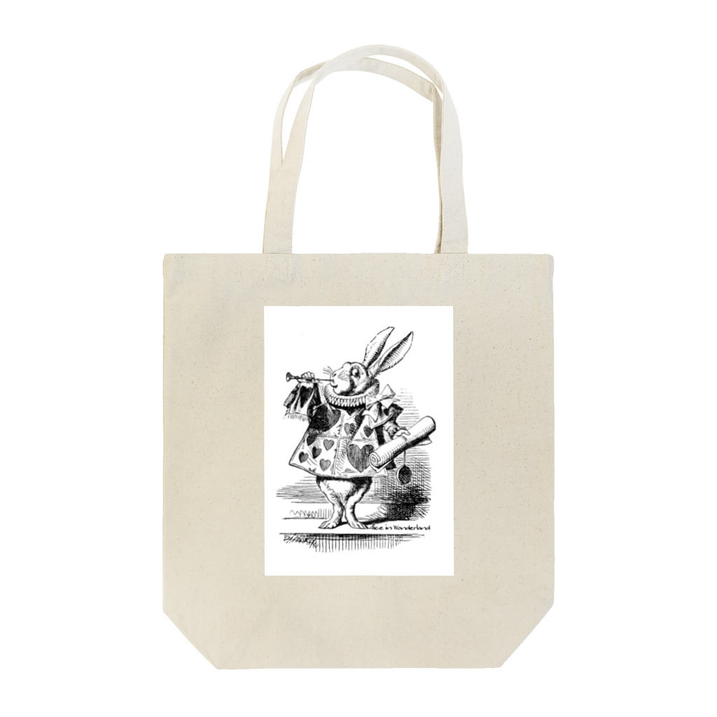 CABINWONDERLANDの時計うさぎ Tote Bag