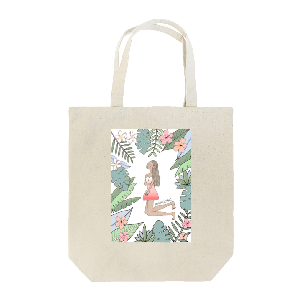 🌺Maggie🌺のLeaves with girl Tote Bag