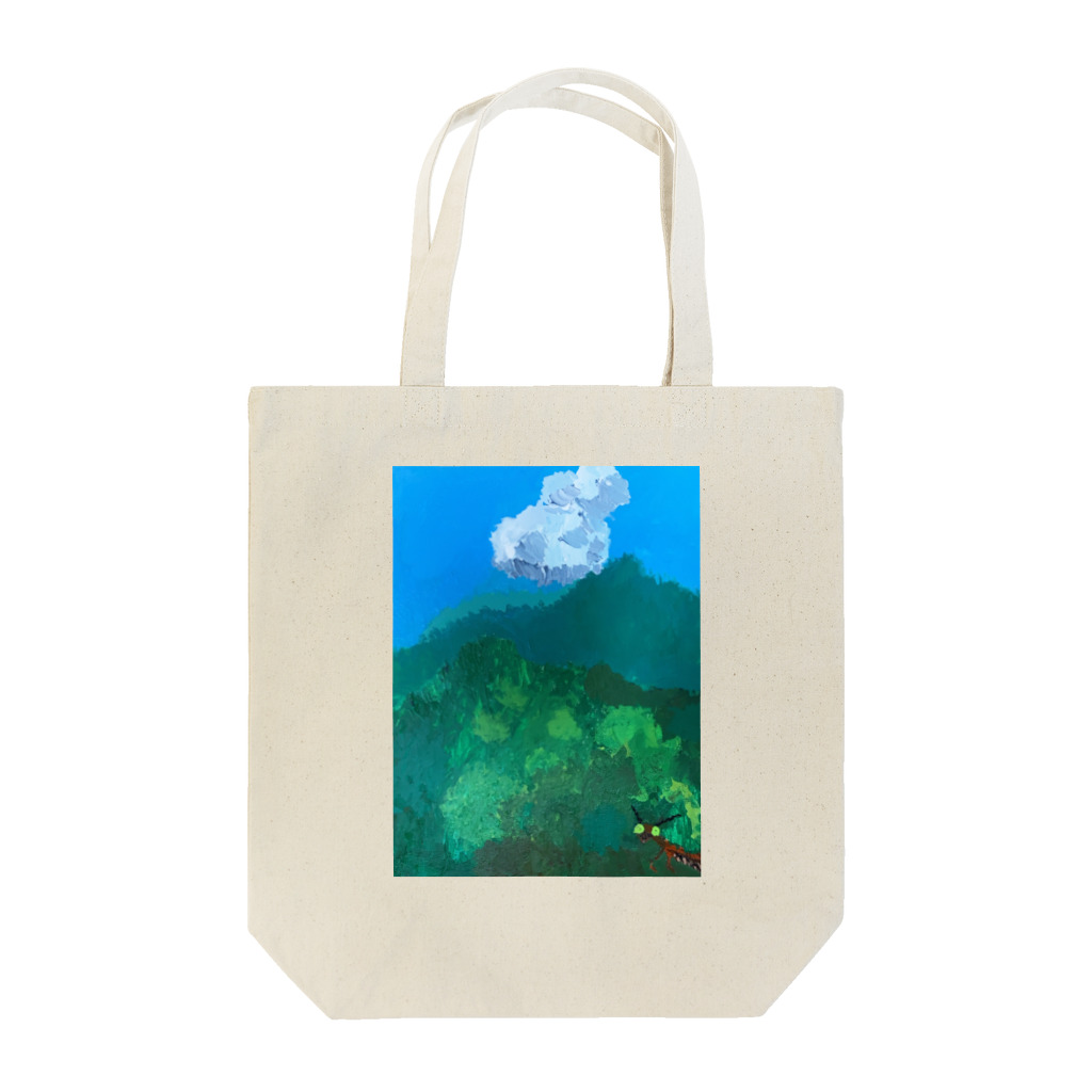 アトリエTのカマキリと夏の森 Tote Bag