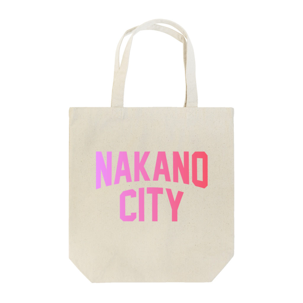 JIMOTOE Wear Local Japanの中野区 NAKANO CITY ロゴピンク Tote Bag