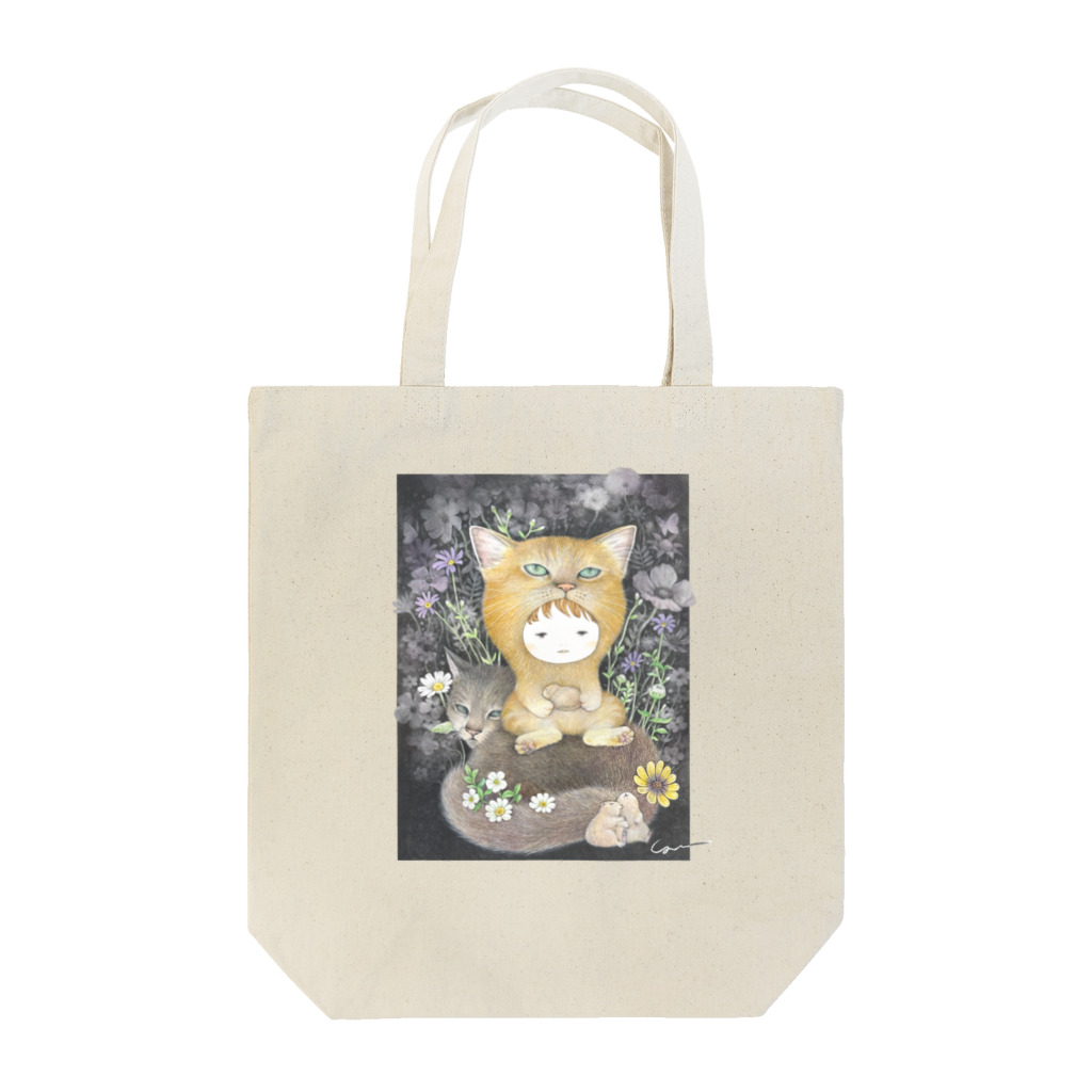 山田雨月shopのねこママクッション暖かいなT Tote Bag