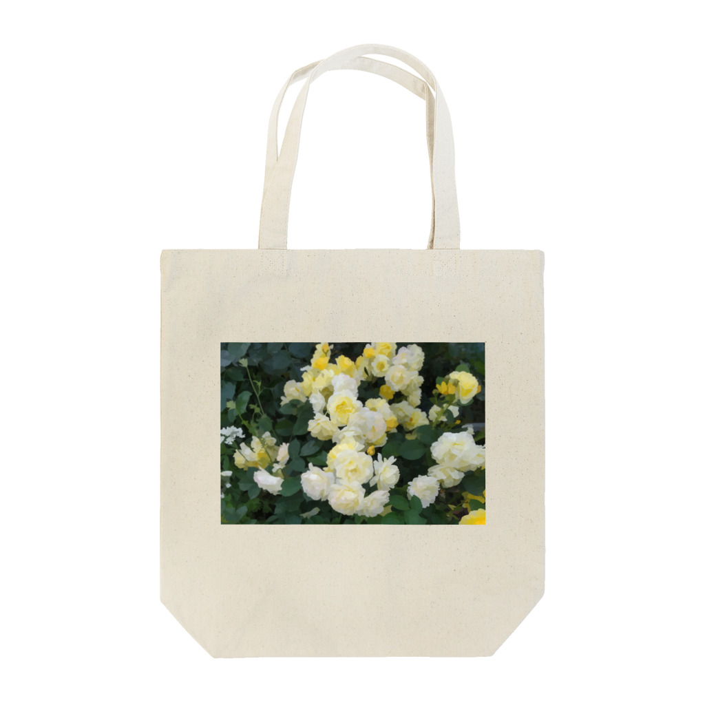 bitpiyoの黄色い薔薇の花 トートバッグ