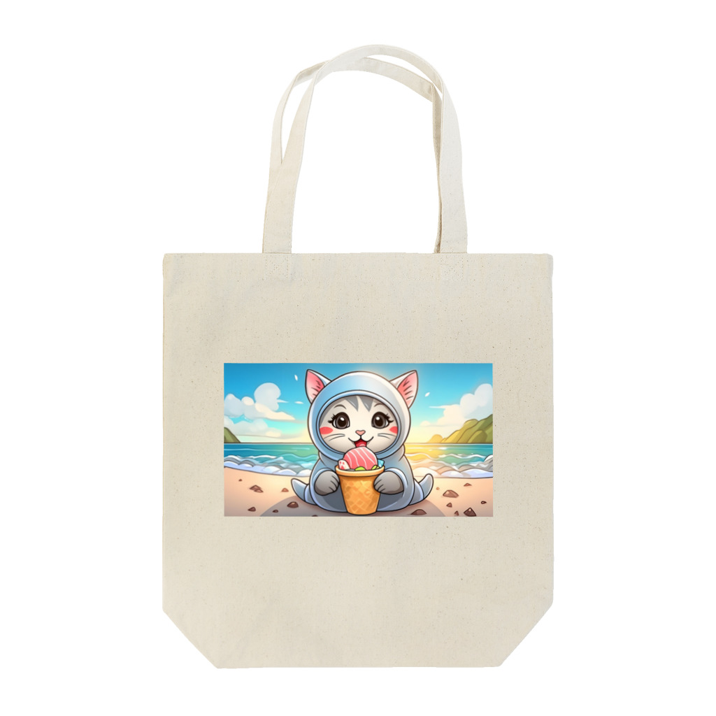 癒しの部屋🐾໒꒱の着ぐるみCat★ Tote Bag