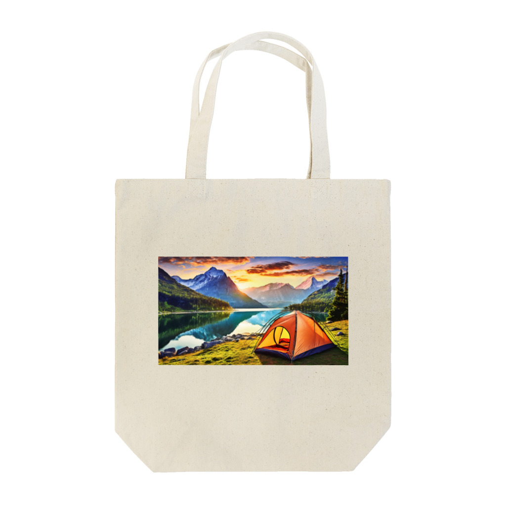 Kz_25@アウトドアーのキャンプファッション -Sunrise- Tote Bag