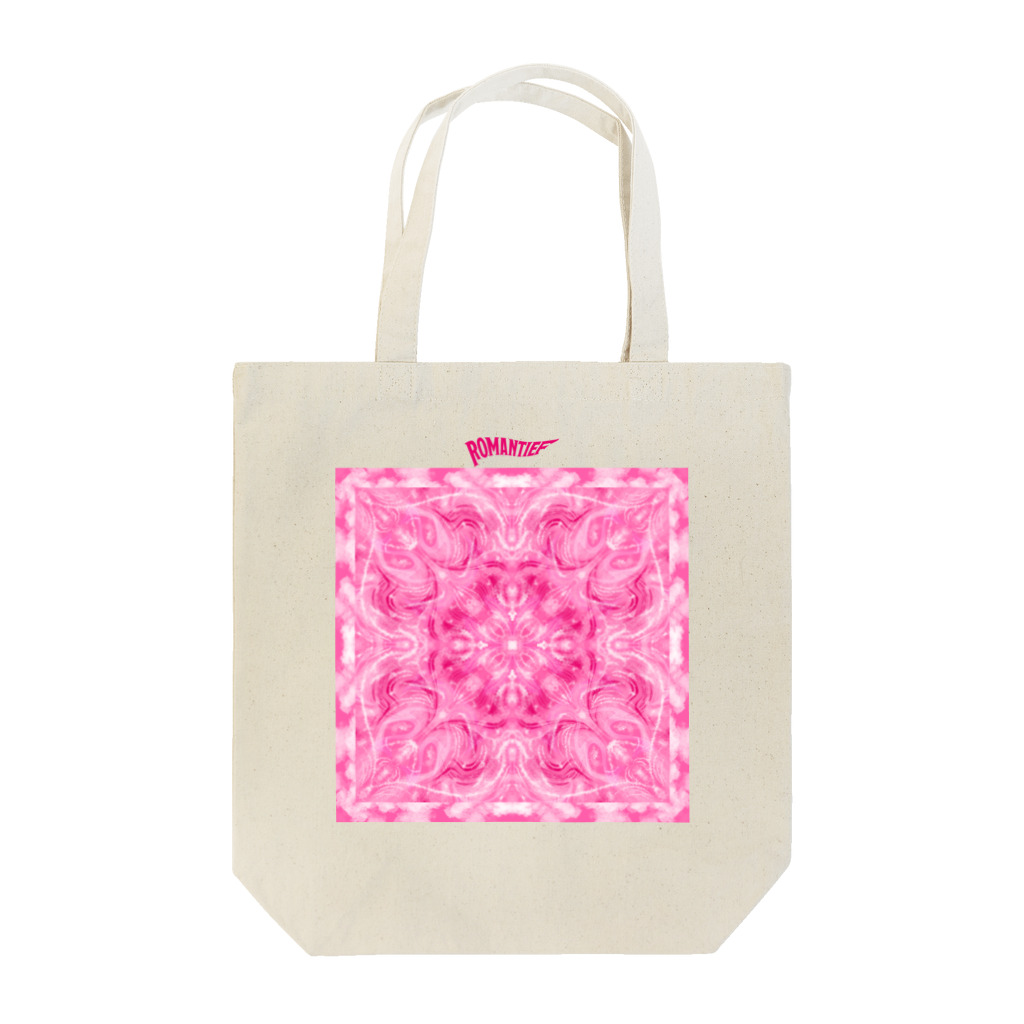 ROMANTIEFのPink mandala Tote Bag