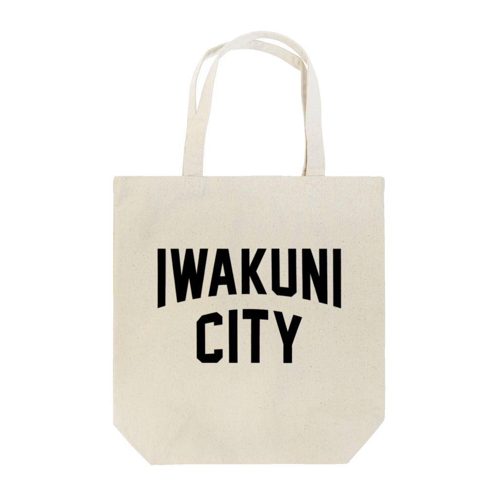 JIMOTOE Wear Local Japanの岩国市 IWAKUNI CITY　ロゴブラック Tote Bag