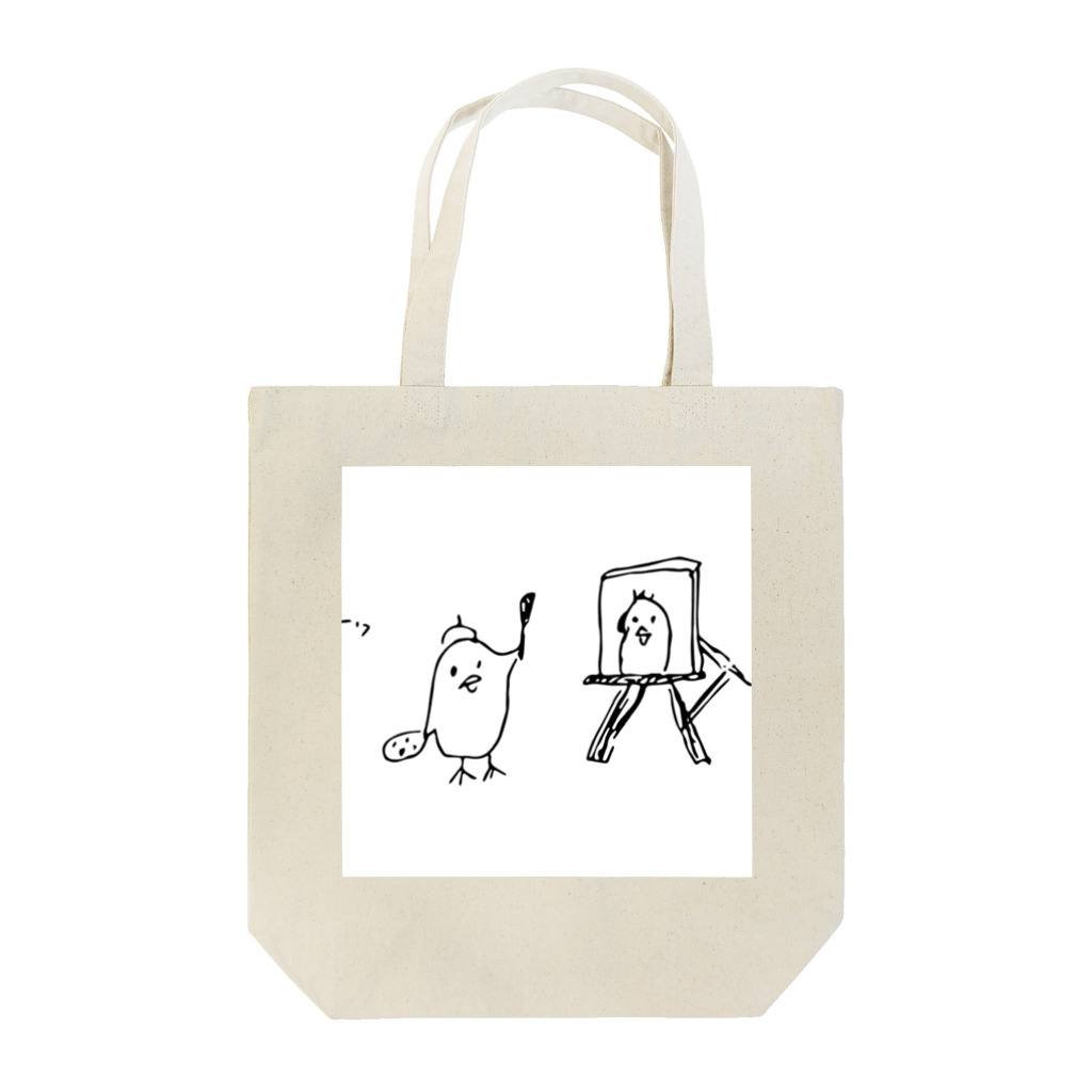 あにょりとのにょりのピヨ画伯 Tote Bag