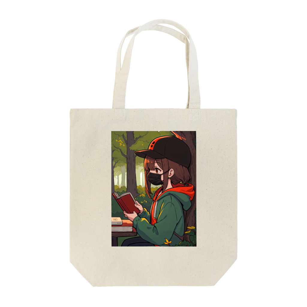 life_is_RPGの森の中の読書タイム Tote Bag