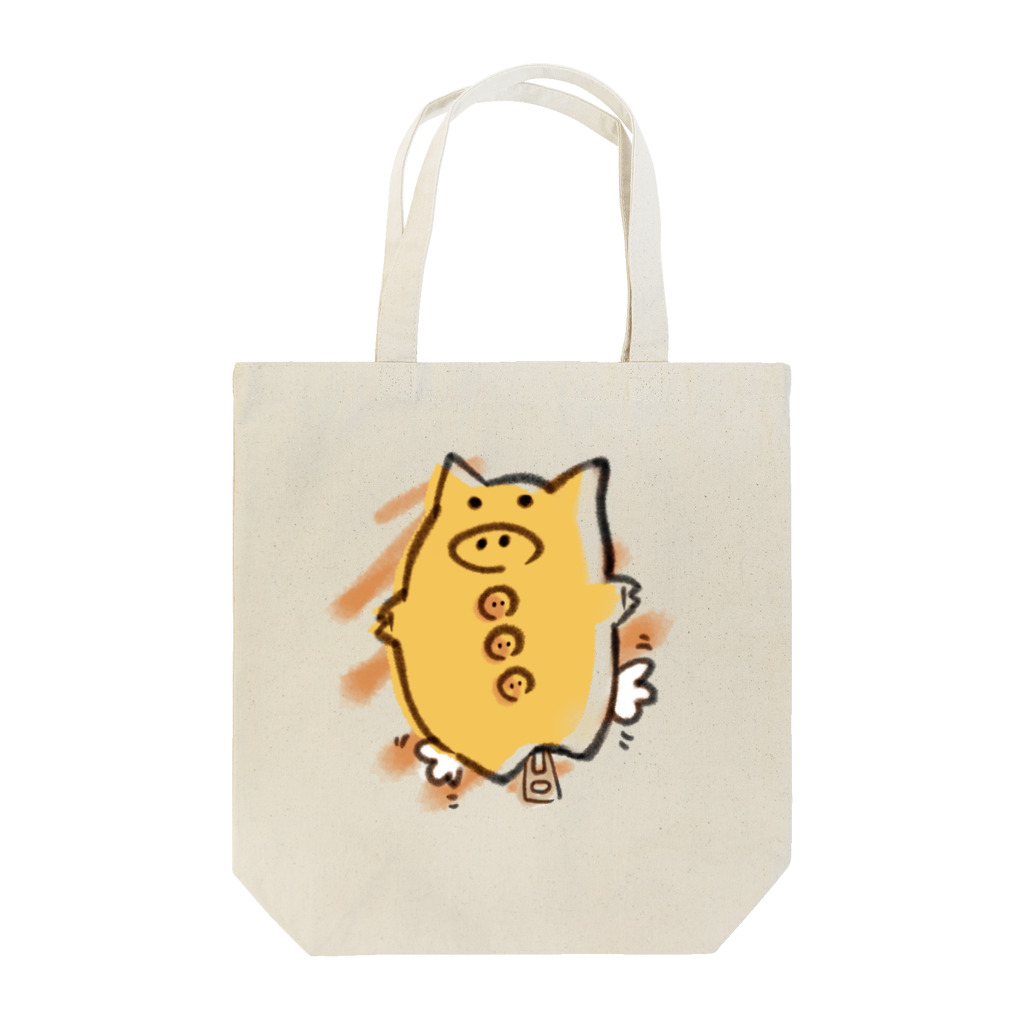 塩茹でそらまめのとぶぶた Tote Bag