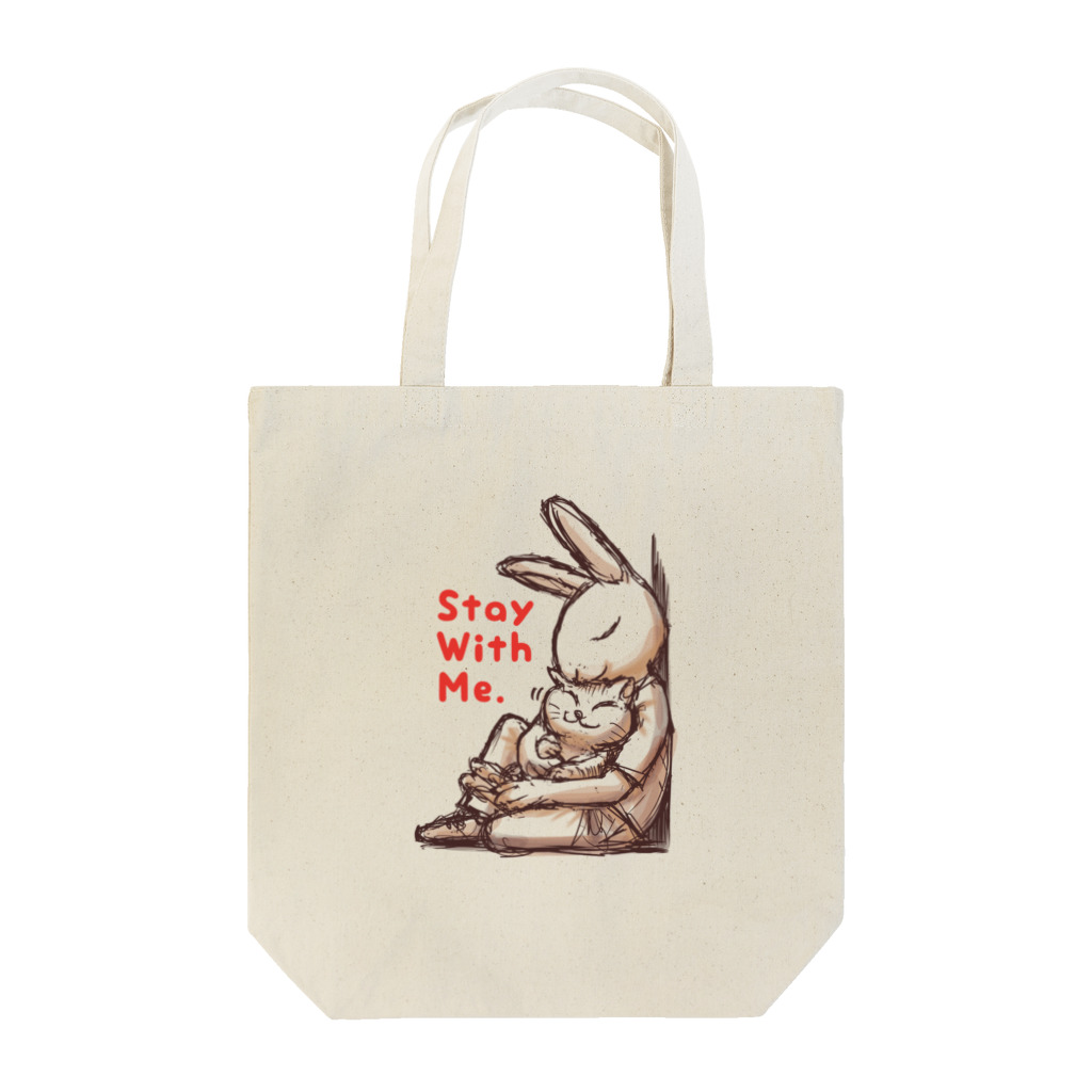 BeachBunnyのうさぎとねこ　Stay With Me Tote Bag