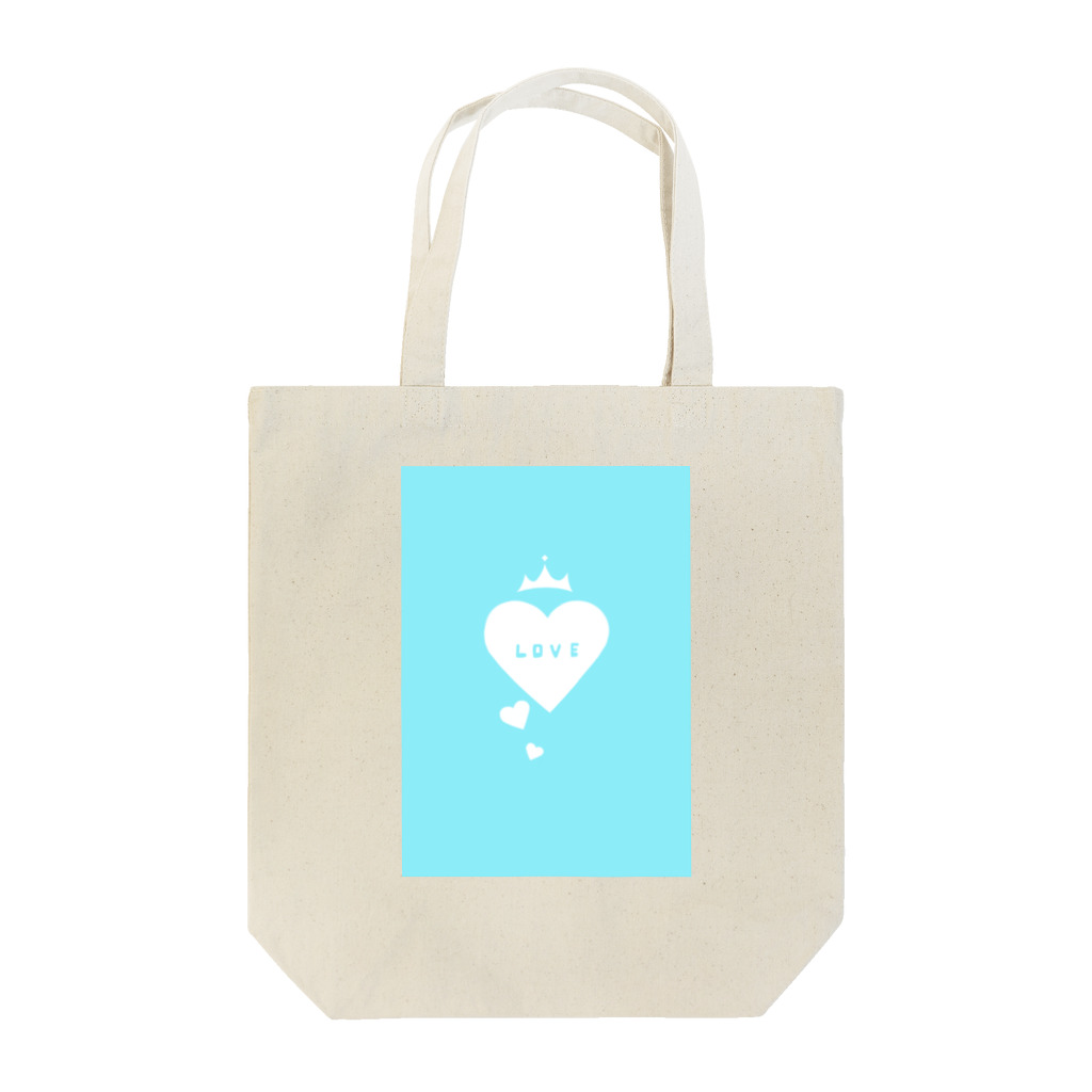 haj1meのブルー　ラブ Tote Bag