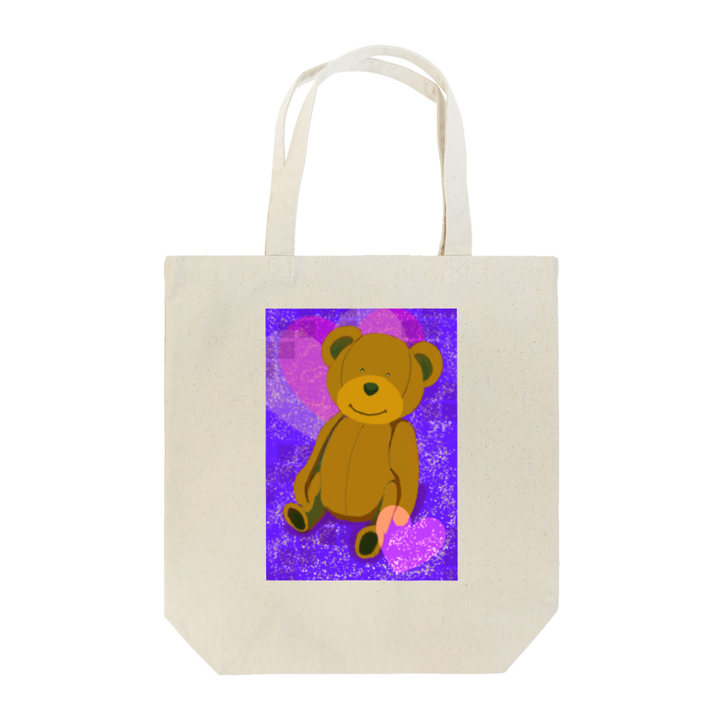 _melon_aki_のテディベア　パープル Tote Bag