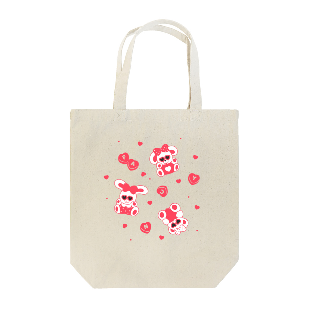 Fancy Surprise!のいぬとうさぎとくまのトート Tote Bag