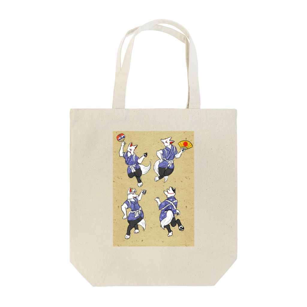 浮世狐夢の踊り Tote Bag