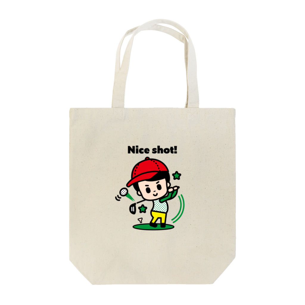 KIDS & FRIENDSのゴルフ キッズ [Nice shot! カラフル] Tote Bag